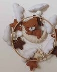 Handmade Sleeping Teddy baby mobile-13