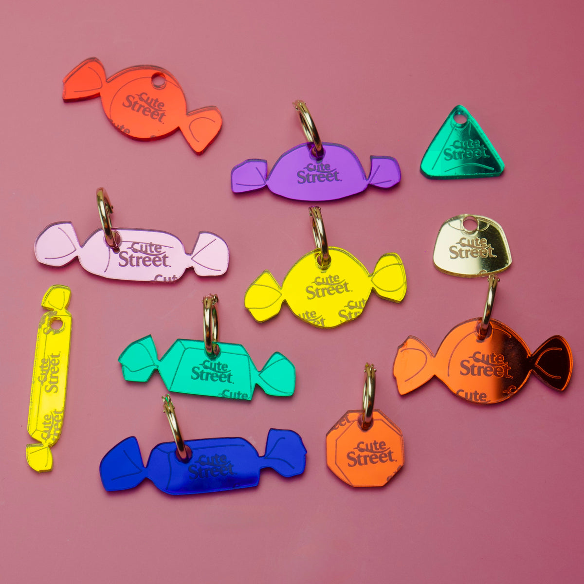 Cute Street Sweets Hoop Earrings