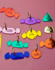 Cute Street Sweets Hoop Earrings