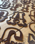 Rusty 5" Carnival Metal Letters A-Z