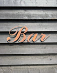 Rustic Bar Sign for Home & Garden