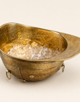 Solid Antique Brass Polo Helmet Champagne Ice Bucket | Wine Cooler