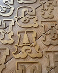 A-Z Rustic 5" or 12" Gold Metal Carnival Letters.