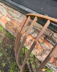 Antique Cast Iron Corner Hay Rack Stable Garden Wall Planter 81cm