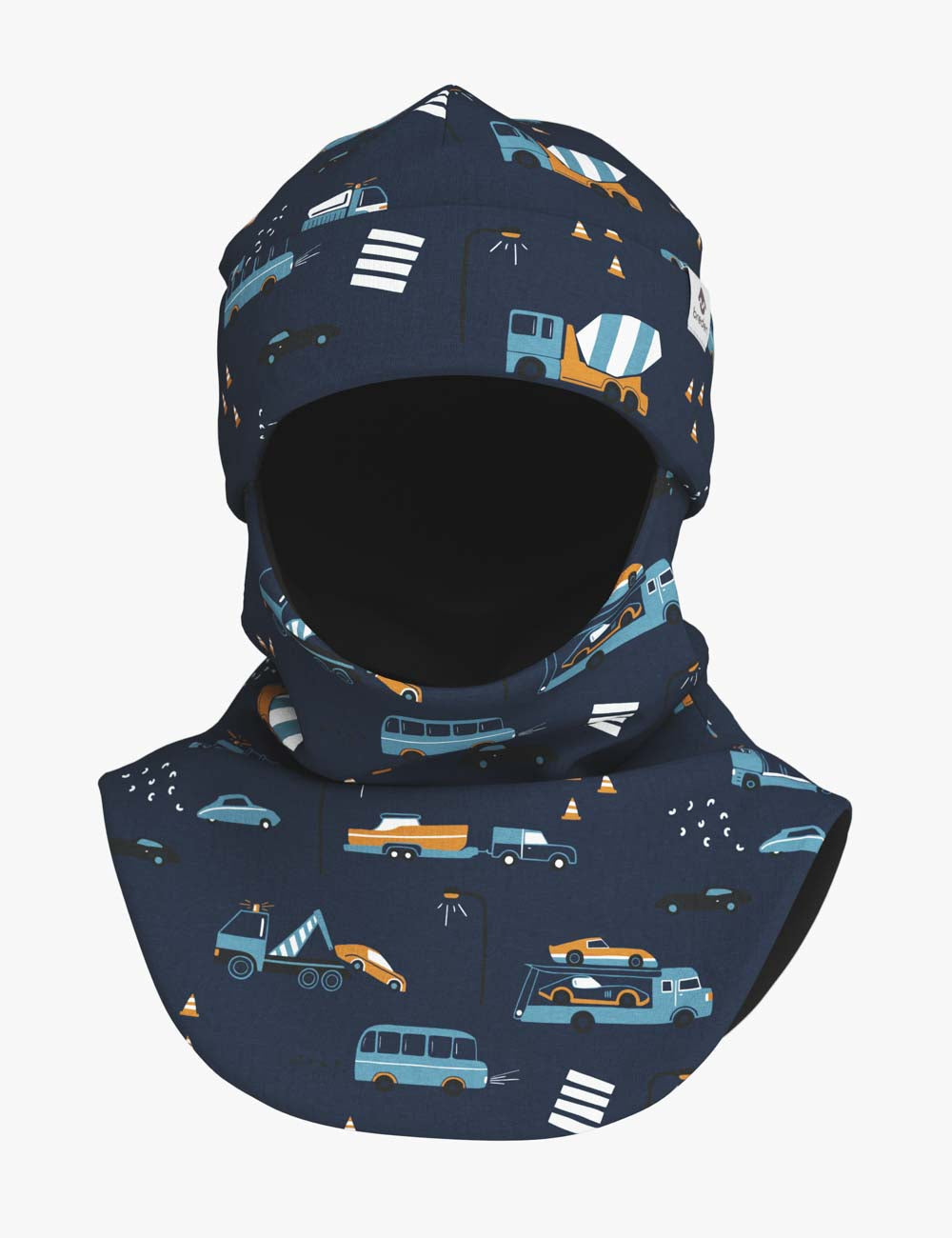 Fleece Balaclava for Kids in Vehicles Print