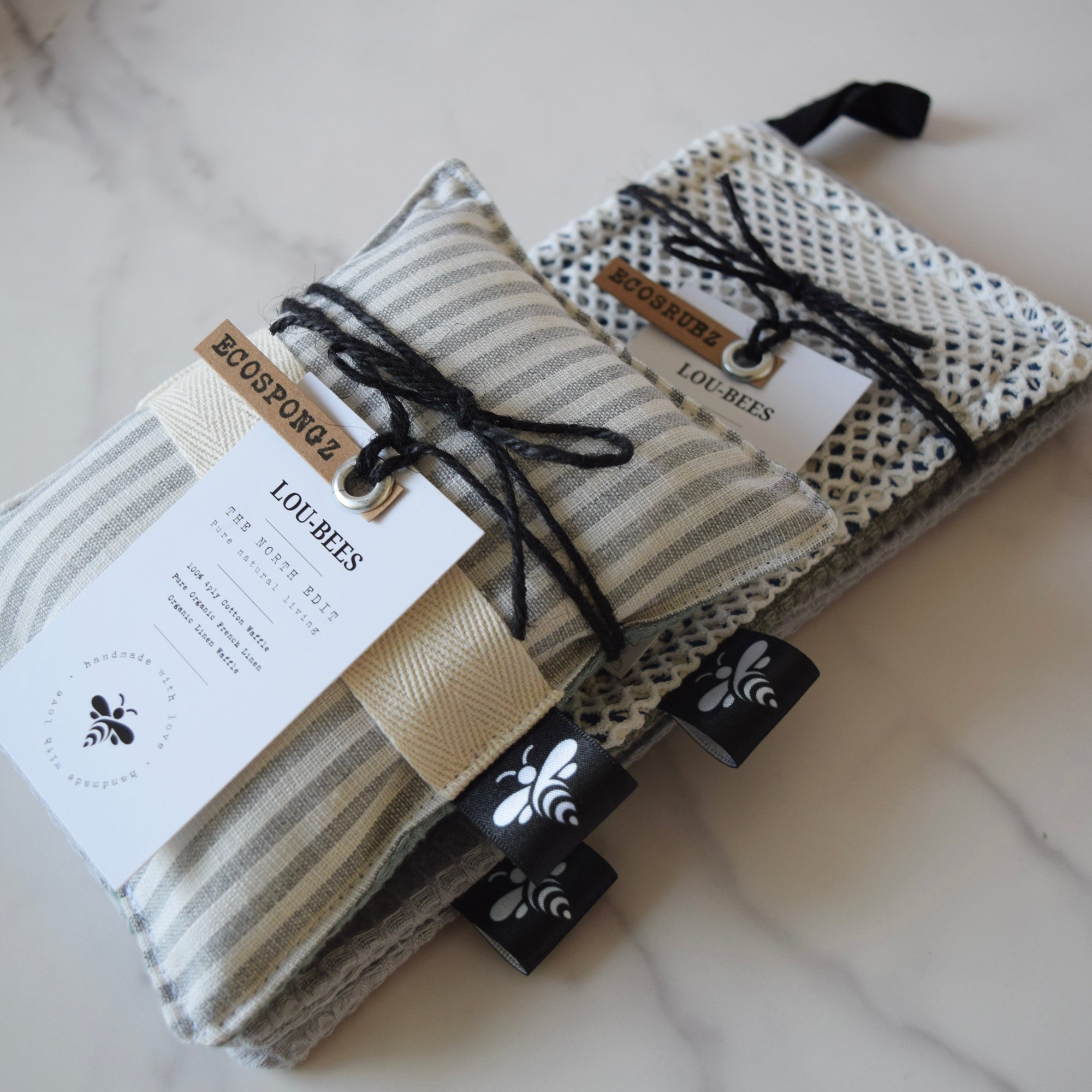 Kitchen Sponge Linen Striped