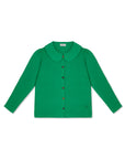 Claudine Linen Blouse  - Jade