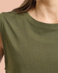 FLOW Organic Cotton Cropped Tank Top