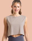 FLOW Organic Cotton Cropped Tank Top