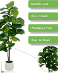 Faux Fiddle Leaf Fig Tree 6'