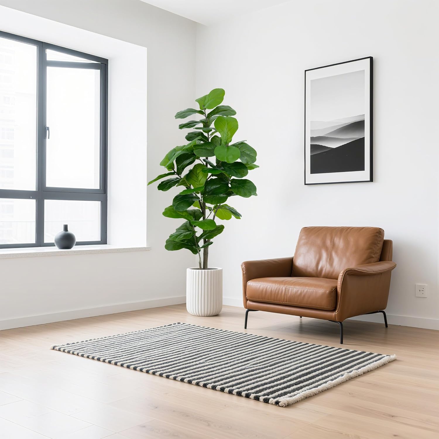 Faux Fiddle Leaf Fig Tree 6'