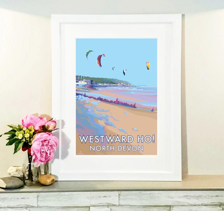 Westward Ho Vintage Seaside Poster