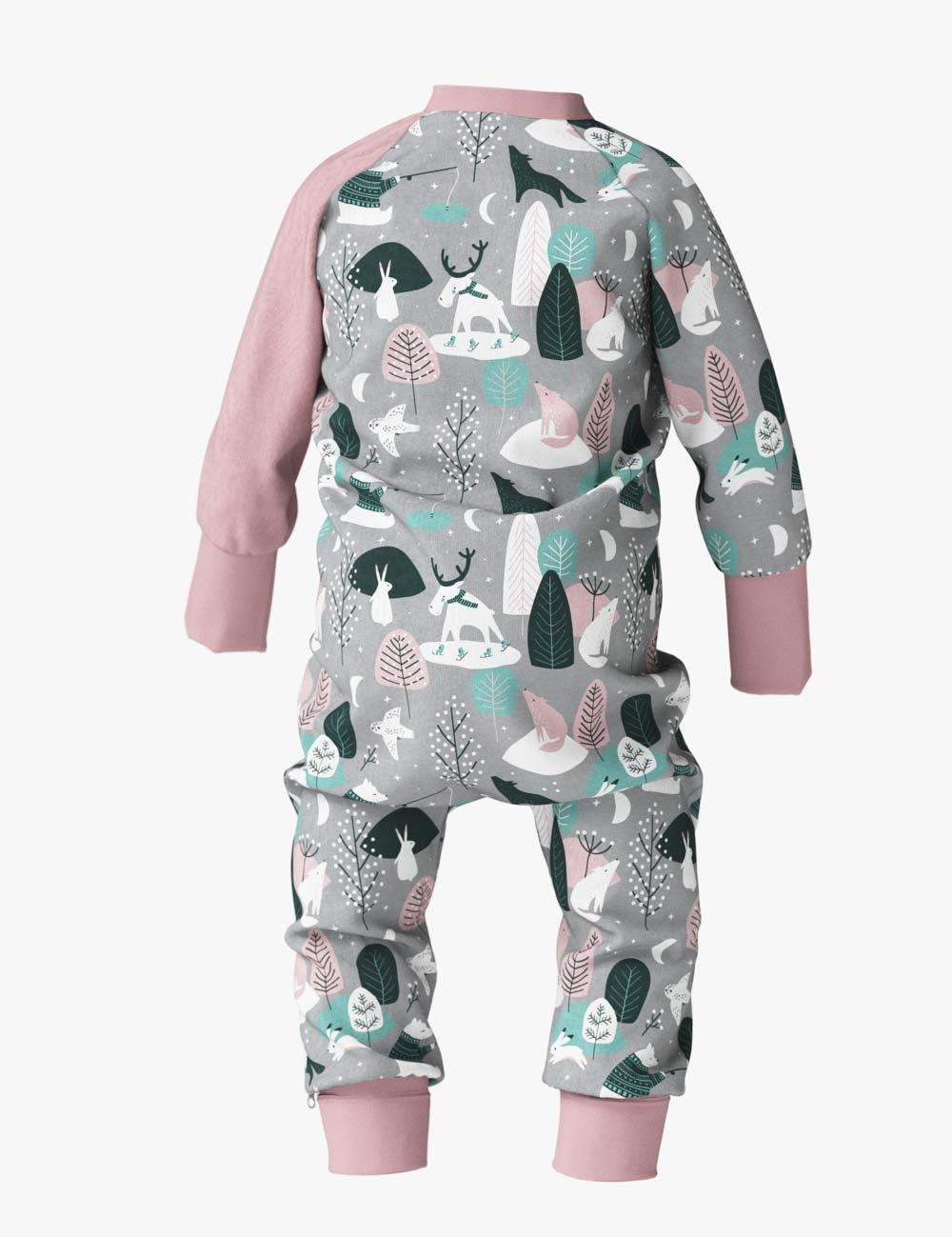 Winter Animals Baby Sleepsuit