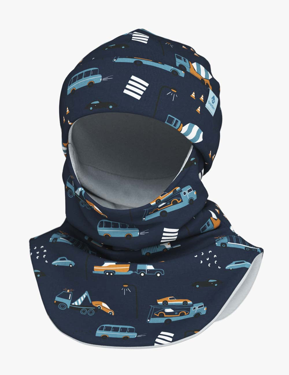 Thermal Fleece Balaclava for Kids Vehicles Print