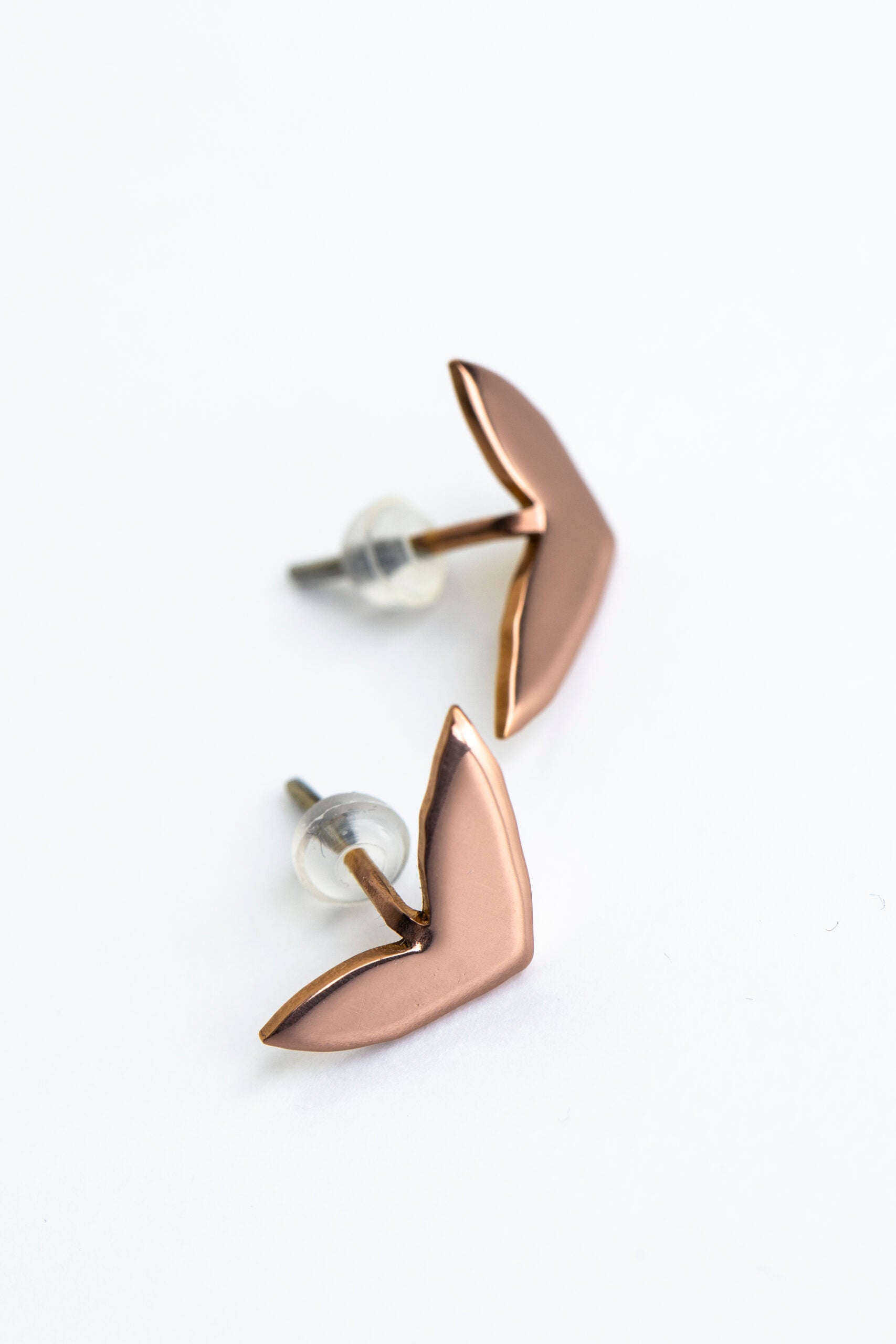 Rose Gold Stainless Steel Earrings