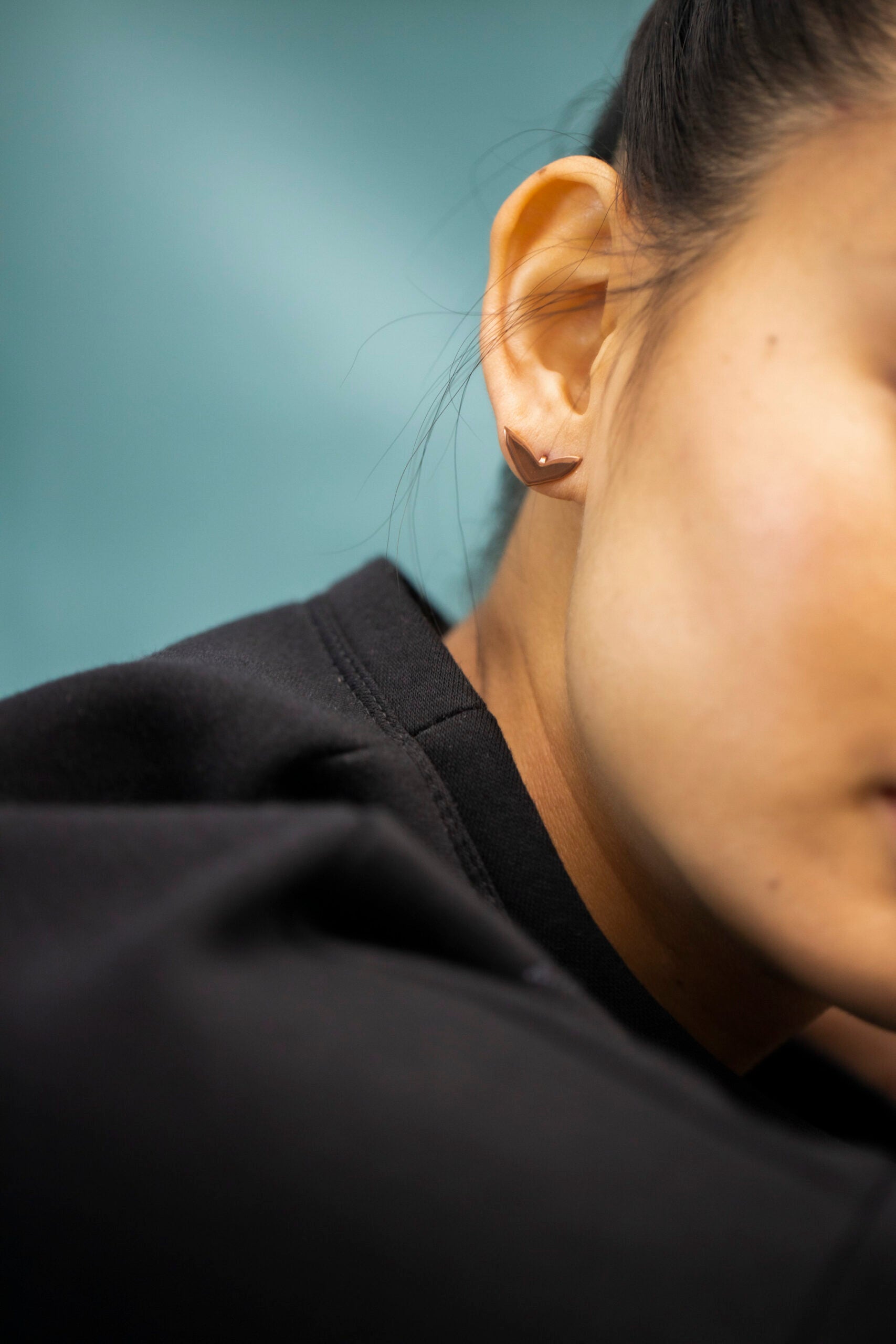 Rose Gold Stainless Steel Earrings