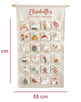 Personalised Fabric Christmas Advent Calendar - Christmas Countdown Calendar