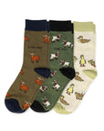Farm Animals Bundle of 3 Bamboo Socks