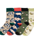 Farm Rainbow Bundle Bamboo Sock Set of 4