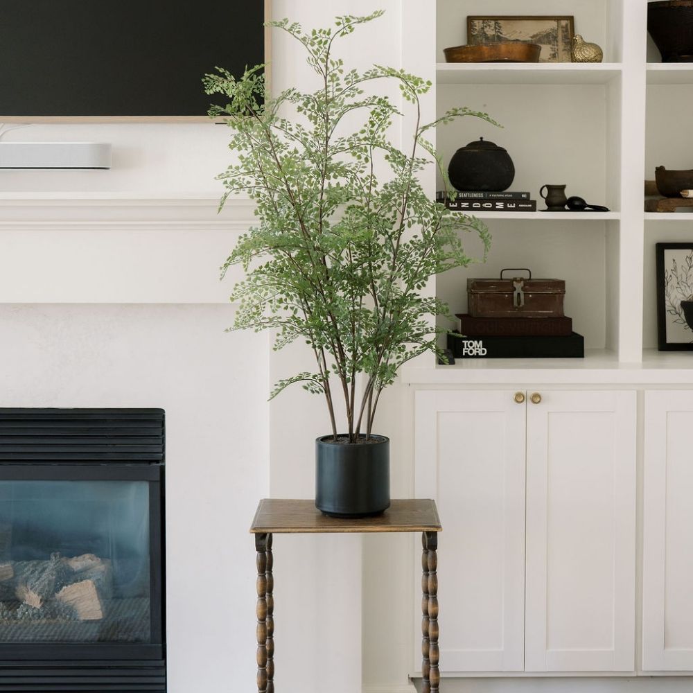 Faux Maidenhair Fern Plant, 48"