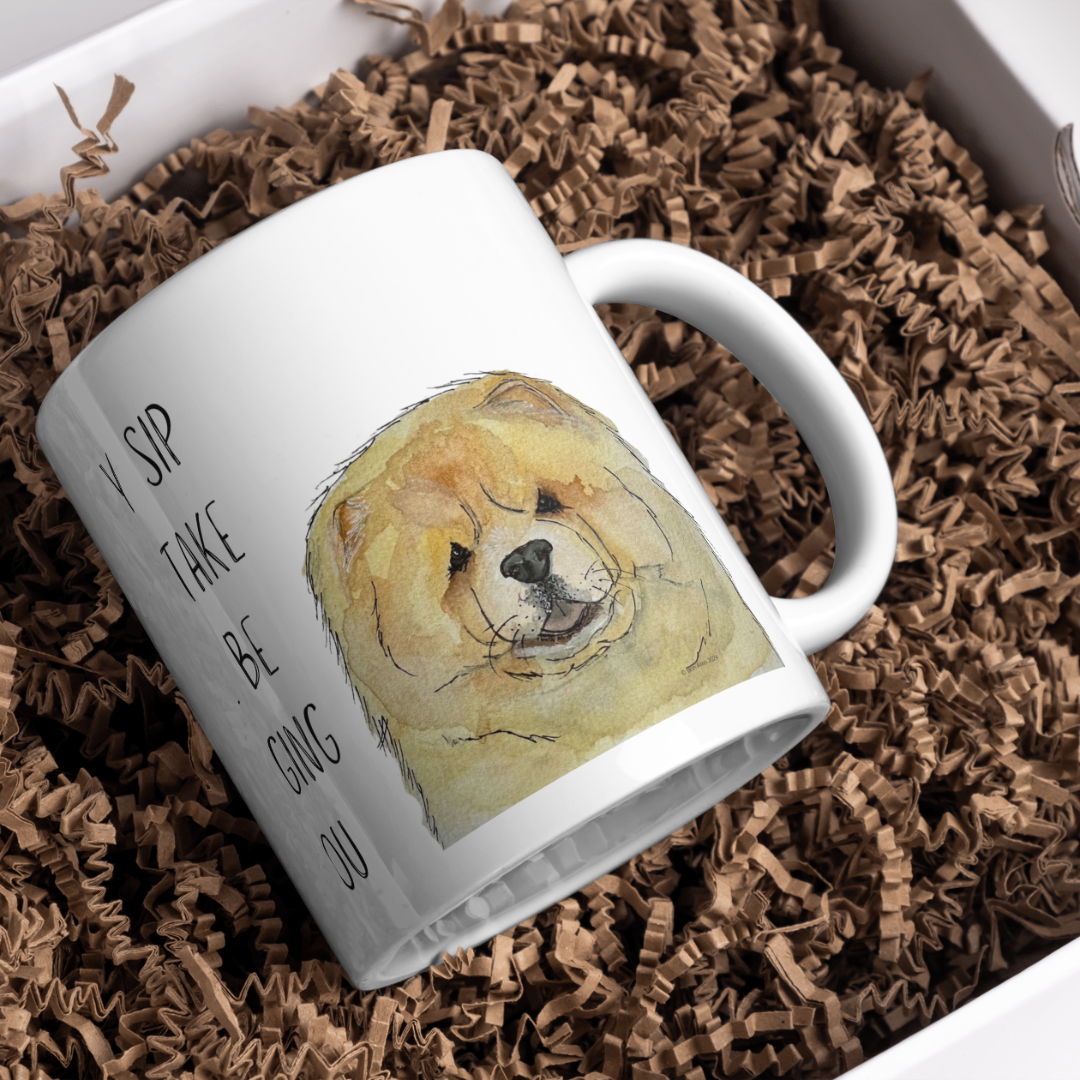Fawn Chow Chow Mug – "Every Sip You Take, I'll Be Watching You" – Fun &amp; Adorable!