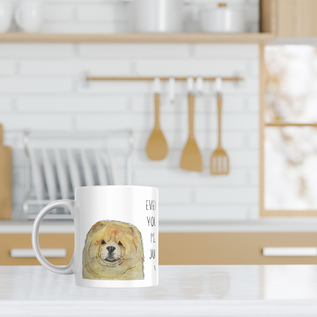 Fawn Chow Chow Mug – "Every Sip You Take, I'll Be Watching You" – Fun &amp; Adorable!