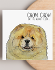 Send Some Floofy Love: Fawn Chow Chow 'Aloof Floof' Greeting Card
