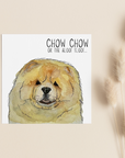 Send Some Floofy Love: Fawn Chow Chow 'Aloof Floof' Greeting Card
