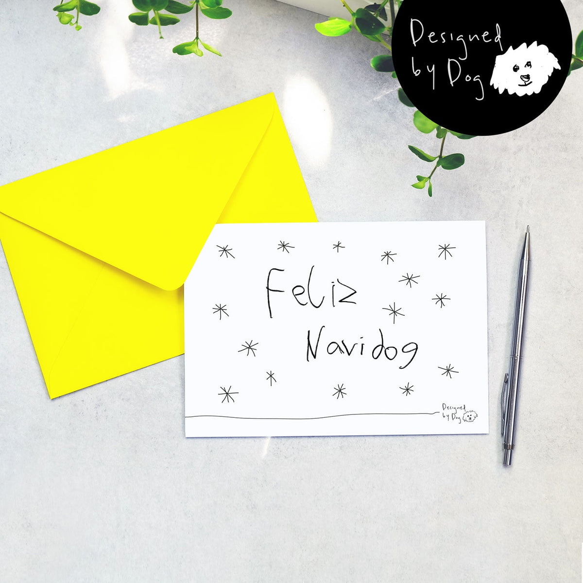 Feliz Navidog Dog Christmas Card
