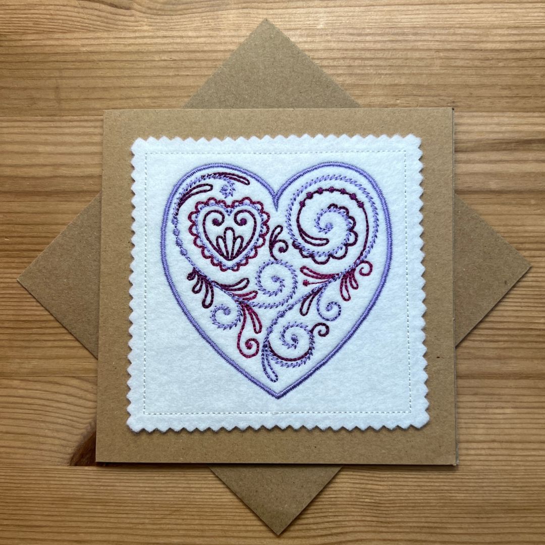 Filigree Heart Card
