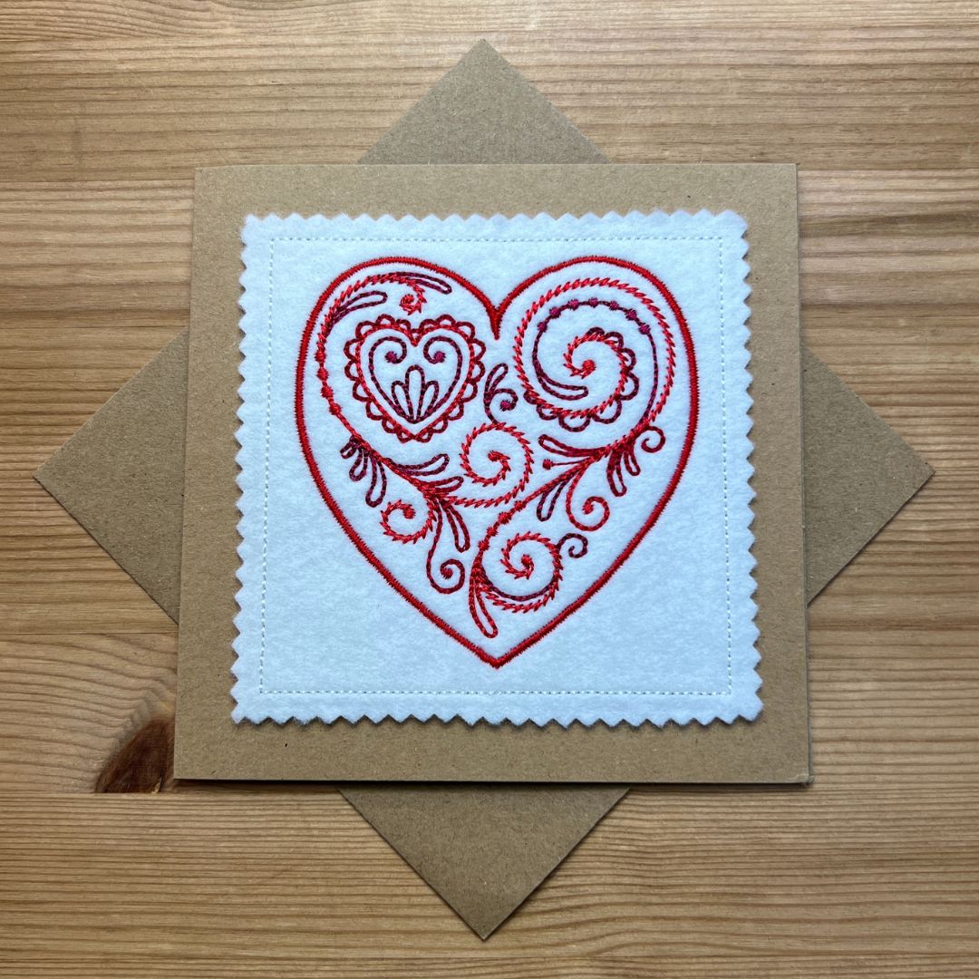 Filigree Heart Card