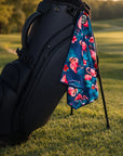 Flamingo Magnetic Golf Towel