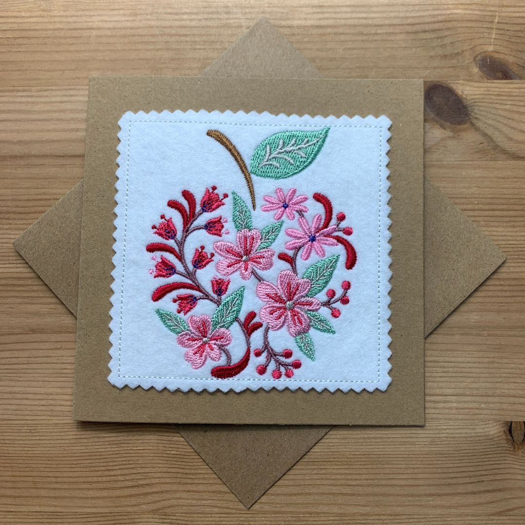 Floral Apple Card