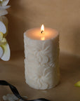 Flower Pillar Candle
