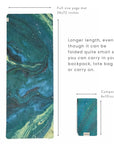 Travel Yoga Mat – Galaxy Aurora