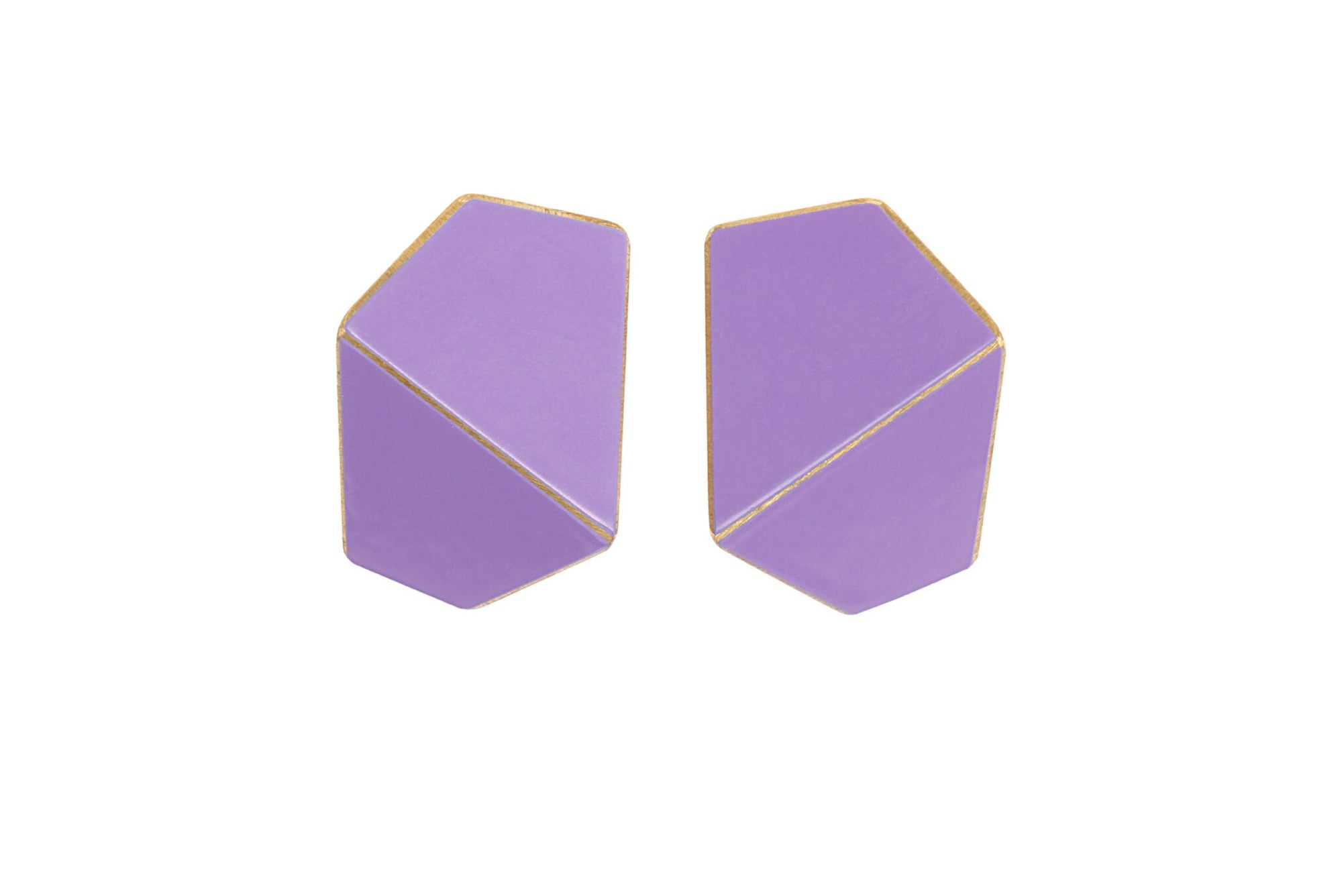 Folded Wide Statement Earrings