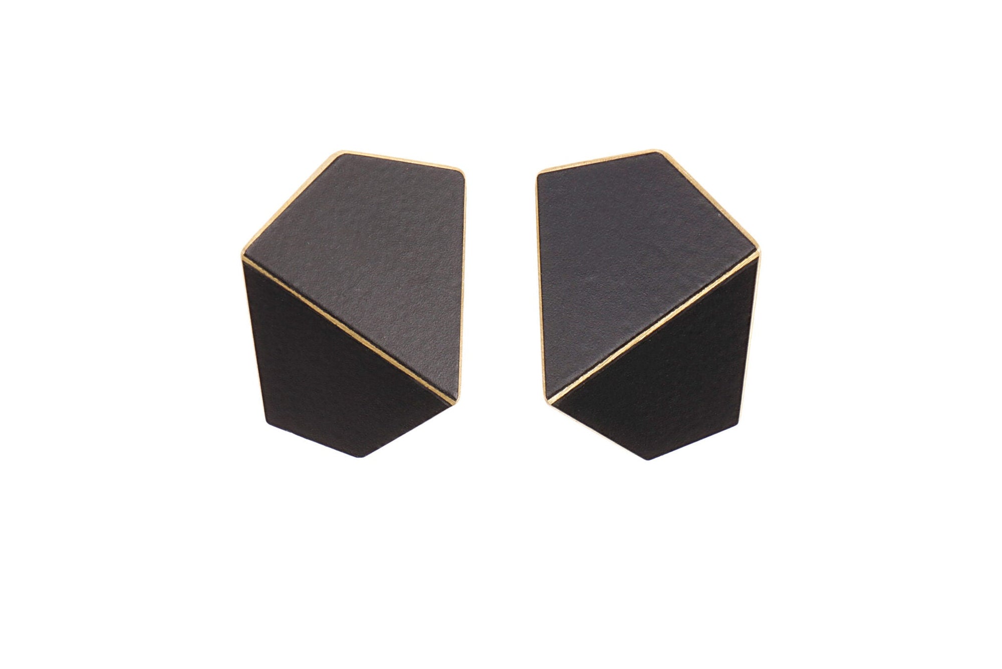 Folded Wide Statement Earrings