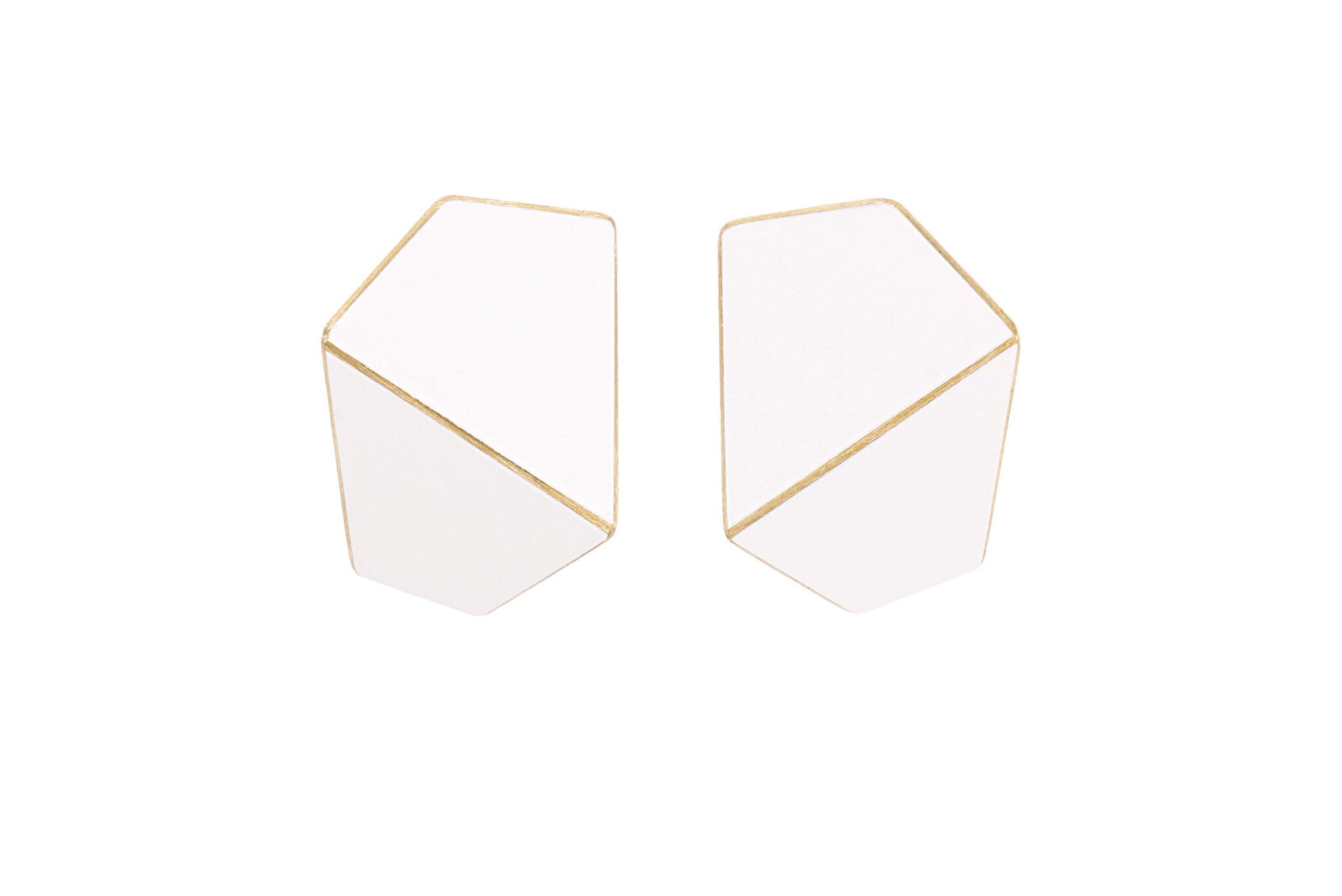 Folded Wide Statement Earrings