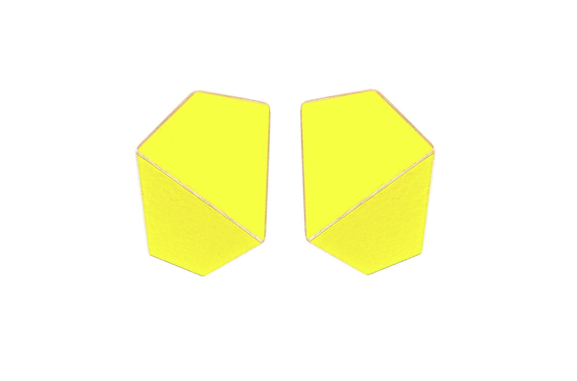 Folded Wide Statement Earrings