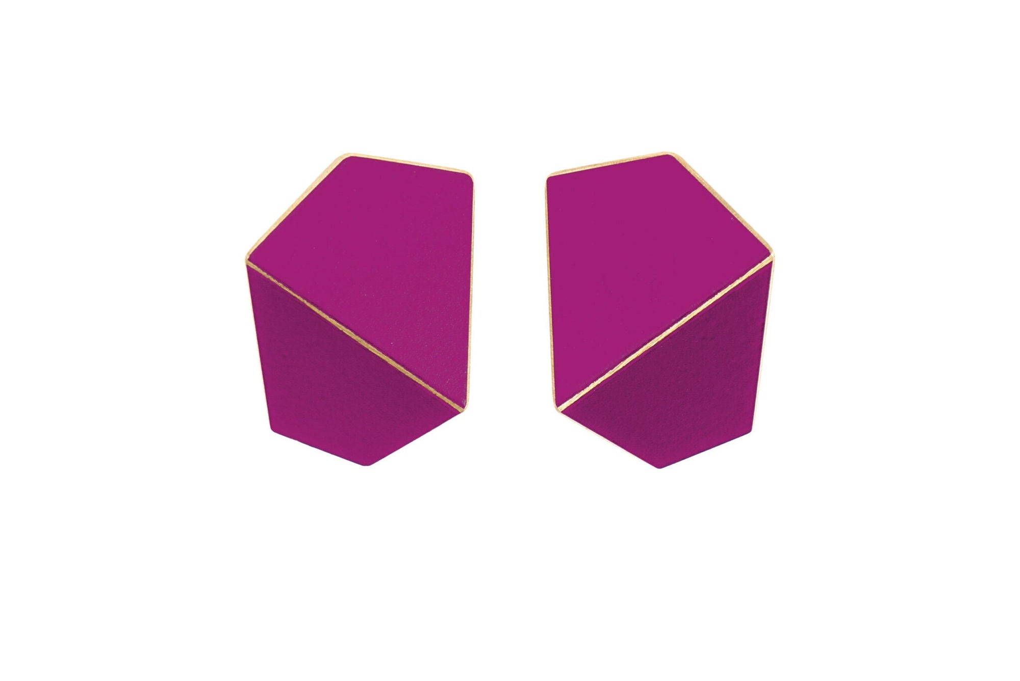 Folded Wide Statement Earrings