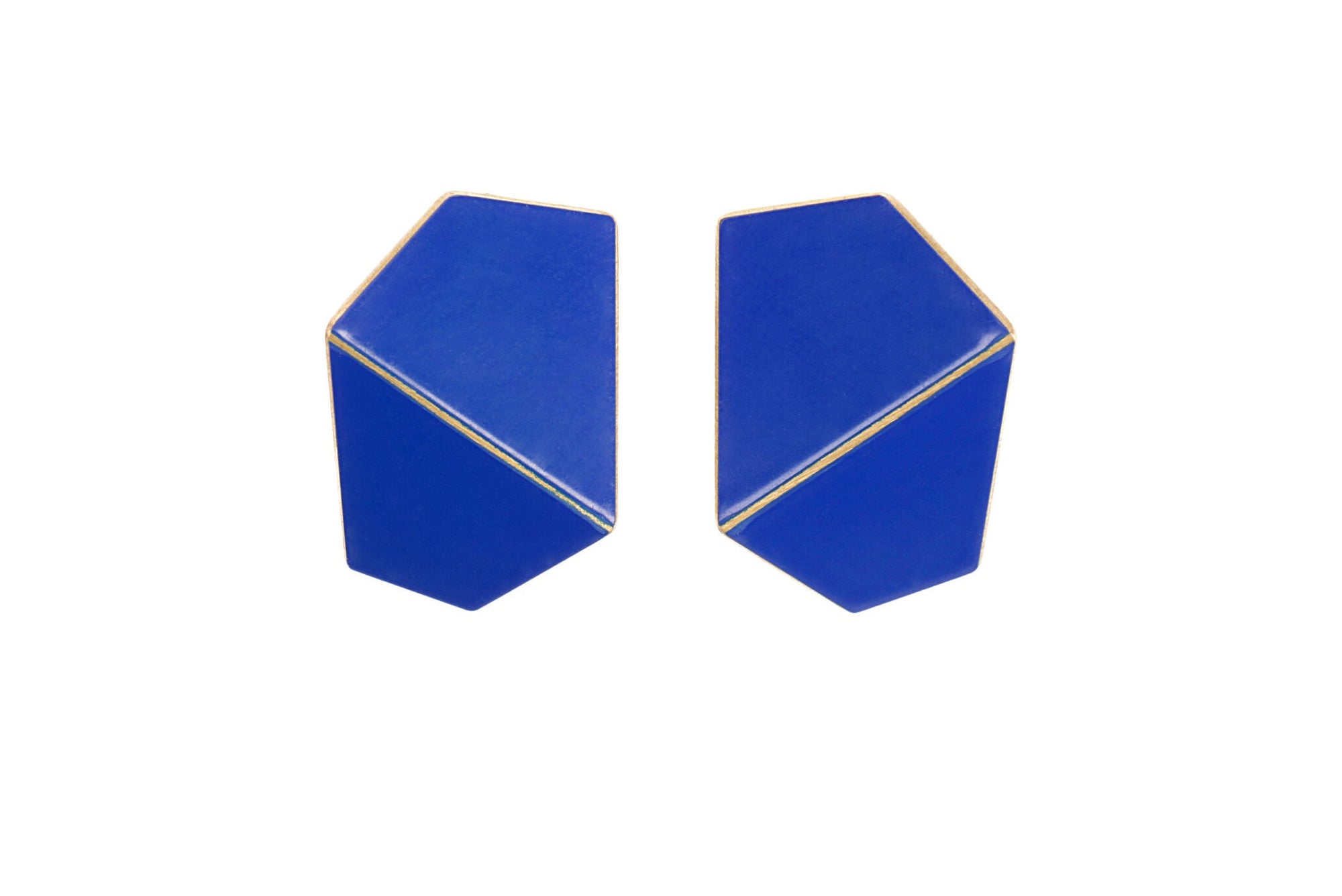 Folded Wide Statement Earrings