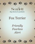 Fox Terrier Silver Dog Charm