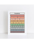Fractions black Print - muted