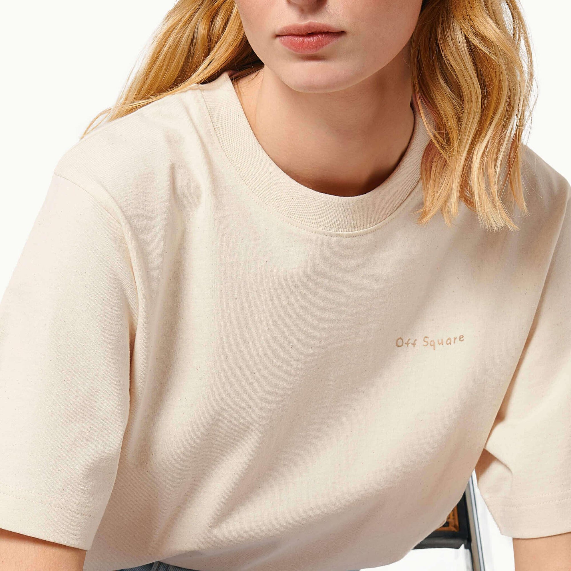 Unisex T-shirt with Off Square Logo Don&#39;t be A Square