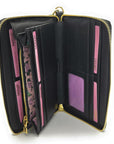 SADDLER FREYA Real Leather Designer RFID Purse & Phone Holder with Strap | Gift Boxed