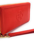 SADDLER FREYA Real Leather Designer RFID Purse & Phone Holder with Strap | Gift Boxed
