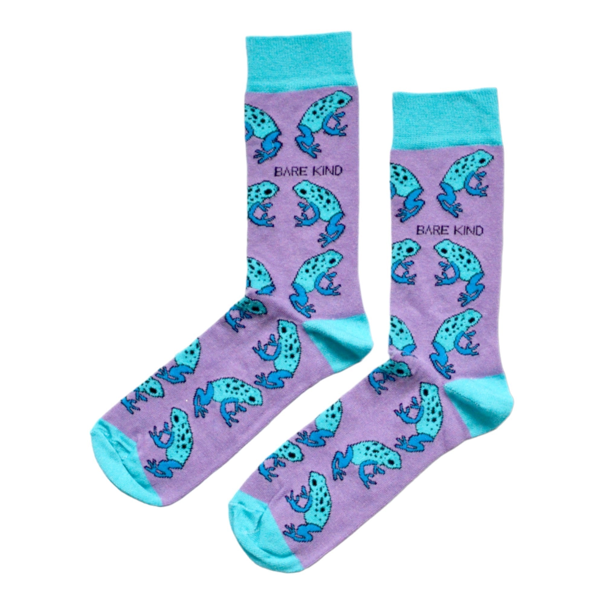 Save the Frogs Bamboo Socks in Purple