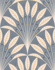 Frond Art Deco Wallpaper in Rich Jewel Tones