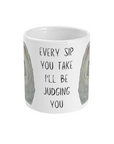 Cream Chow Chow Mug – "Every Sip You Take, I’ll Be Watching You"