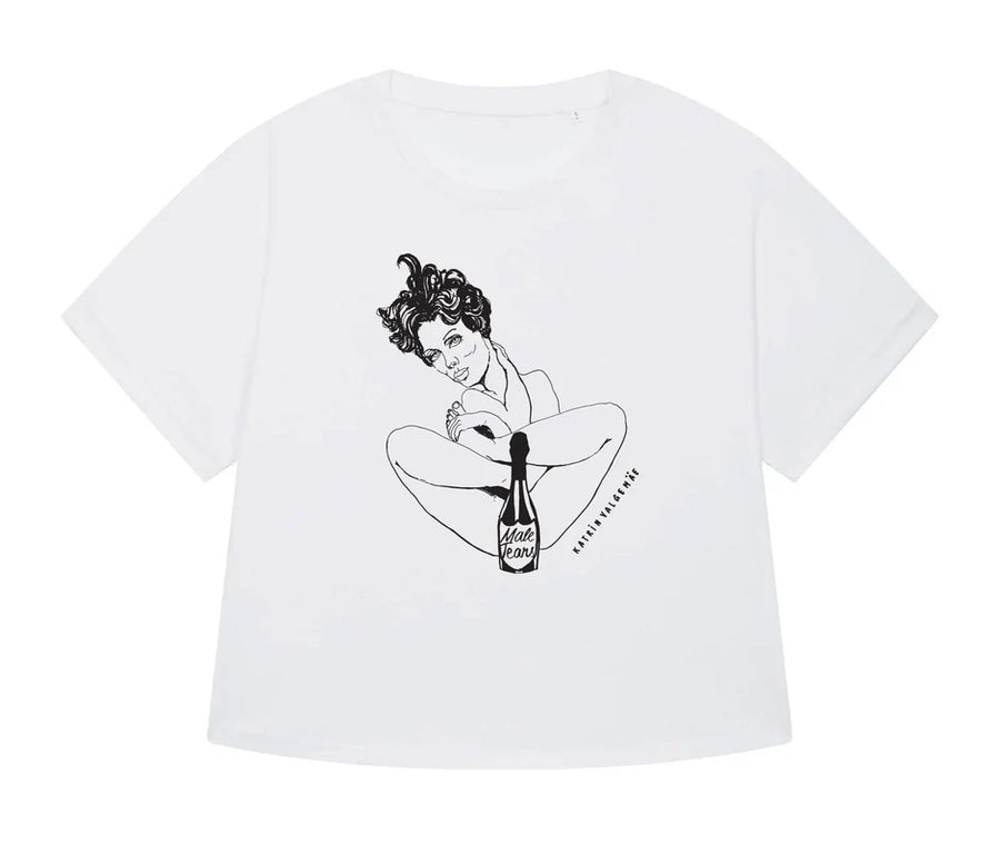 Women's Cropped T-shirt "Male Tears"
